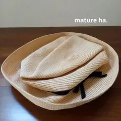 mature ha.　マチュアーハ　帽子　黒リボン