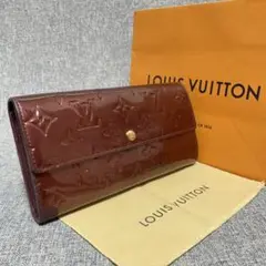 ♦︎美品 ルイヴィトン ヴェルニ ポルトフォイユ サラ ボルドー 長財布
