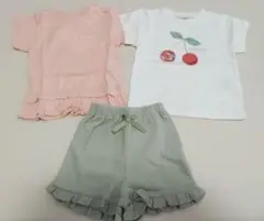 新品　アプレレクール　マルミエーレ　Tシャツ&ショートパンツ3点セット90サイズ
