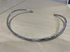 シルバー カービーネックカフ チョーカー ネックレス