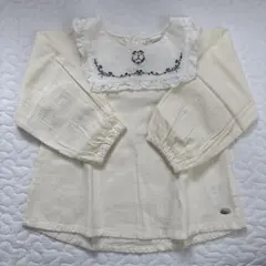 tete a tete テータテート バースデイ 刺繍フリルブラウス 95