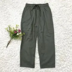 〝サマンサモスモス〟未使用タグ付き　シェフパンツ　カーキ　Fサイズ　ウエストゴム