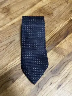 dunhill 黒 ドット ネクタイ