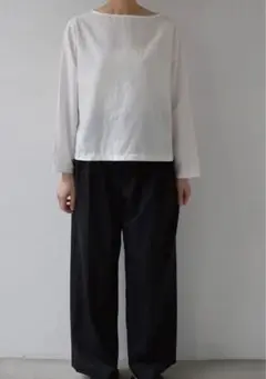 YAECA CONTEMPO プルオーバー　ホワイト　ヤエカ