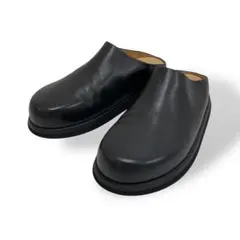 【美品】 Marsell マルセル スリッポン サンダル サボ レザー ブラック