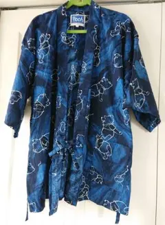 くまのプーさん柄 甚平ショートパンツセット L