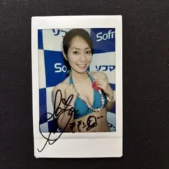 谷桃子　サイン入りビキニチェキ写真