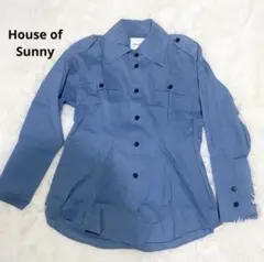 美品 ♦︎ House of Sunny ハウスオブサニー 青 長袖シャツ 薄手