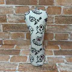 ゴルフ　ヘッドカバー　ハンドメイド　FW用　帆布生地　ボア生地