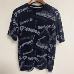 Reebok リーボック ロゴプリント Tシャツ ブラック M