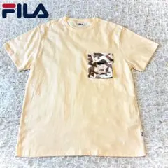 美品 FILA 半袖 Ｔシャツ 胸ポケット マチ有り 綿100% フリーサイズ