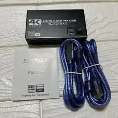 4K HDMI KVM スイッチUSB 2ポート