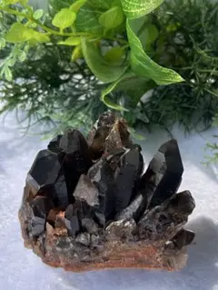⭐️モリオンクラスター❤️原石　魔除け　浄化　黒水晶⭐️