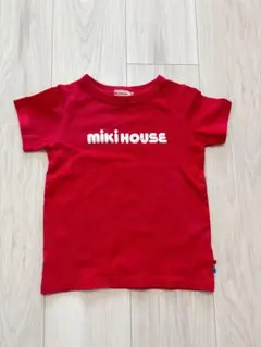 【100】MIKI HOUSE 赤 Tシャツ 100cm