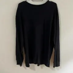 ユニクロ UNIQLO ブラック 長袖カットソー XL