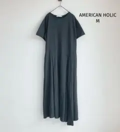 良品✨アメリカンホリック AMERICAN HOLIC カットソーワンピース M