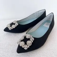 美品✨エマフランシス Emma Francis ビジュー パンプス23.5cm
