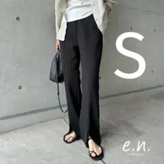 【＼2000円均一SALE／】美品 evernavy ポンチスリットパンツ 黒