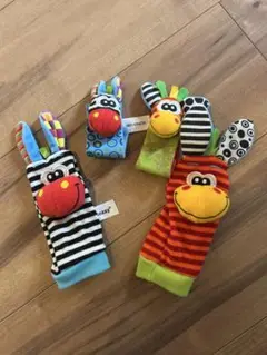 カラフルな動物ラトル 4点セット