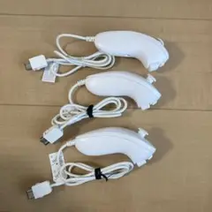 Wiiヌンチャク★シロ★3個★任天堂★純正
