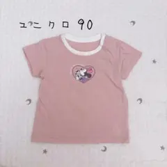 ユニクロ　ミニーちゃんTシャツ コットン　ディズニー