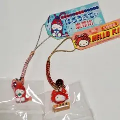 ご当地キティ ハローキティ 根付け 北陸地方限定 福井限定 東尋坊 カニ 甘エビ