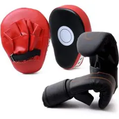 【新品未使用】ボクシンググローブ グローブ&ミットセット ボクササイズ 男女兼用