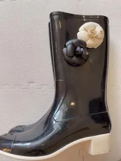 【CHANEL】シャネル レインブーツ 24㎝ 24.5㎝