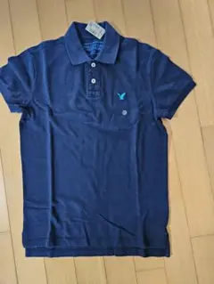 新品　アメリカンイーグル　ネイビー ポロシャツ