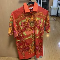 エルメス ポロシャツ 柄 襟付きシャツ