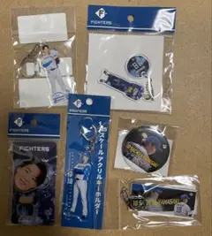 日ハム　山﨑福也　かわいいシリーズ　キティ　アクキー 他