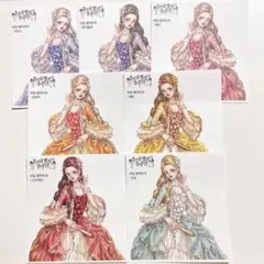 【C-89】cream peach 人物ステッカー　ポンパドゥール夫人　8月新作
