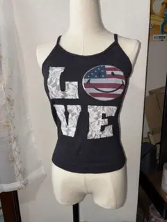 MIKALANCE LOVEタンクトップ 黒