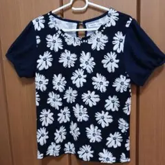 HEALTHY KAREN 花柄ビジュー半袖トップス