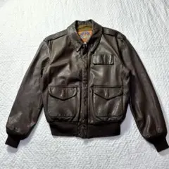 【超美品 USA製 山羊革】 クーパー A-2 フライト レザージャケット 赤茶 超美品 USA製 山羊革】 クーパー A-2 フライト レザージャケット