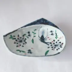 北大路魯山人作  古染付写魚形三足向付　真作保証　金継有 / 懐石道具 古民藝 名作 古染付写魚形三足向付 北大路魯山人作 真作保証 懐石 / 金