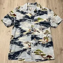 p*w様 プリント半袖Tシャツ アロハシャツ ラコステ LACOSTE メンズ オールオーバーモノグラムプリントオープンカラーシャツ CH8792