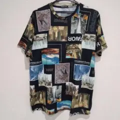 風景コラージュTシャツ/トップス/Tシャツ/2XL