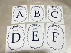 【即日発送】特別価格！テーブルナンバー　リボン　うねうね