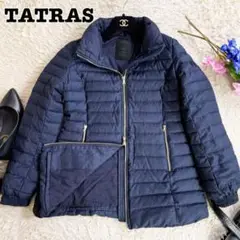 【美品】 タトラス PRIMULA Rライン ダウンコート ネイビー 紺 S〜M