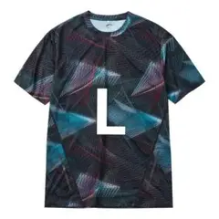 氷撃冷感-10℃プリント半袖Tシャツ ワークマン L ジオブルー 新品 Ｌ