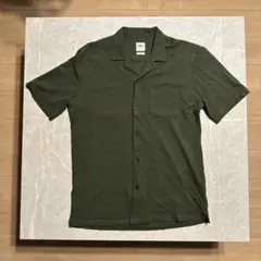 ZARA オリーブグリーン 半袖シャツ Lサイズ