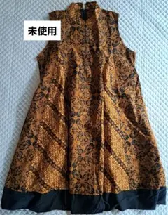 インドネシア バティック柄 ワンピース