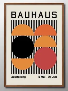 14468■ポスター アート 絵画『バウハウス　BAUHAUS』A3 マット紙