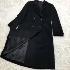 美品 ロングコート カシミヤ100% レディース ブラック Fサイズ