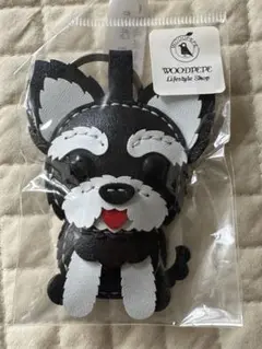 woodpepe レザー ヨークシャーテリア　キーホルダー