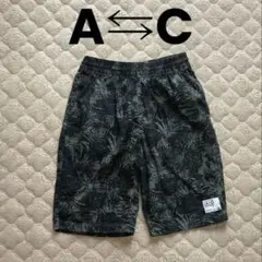 【美品】A⇄C ハーフパンツ ショートパンツ ブラック/グリーン　Lサイズ