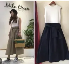 【新品】MilaOwenドッキングワンピ（ベージュ）
