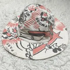 《極美品人気早い者勝ち》ミッキー総柄デニムダンガリーハットディズニー