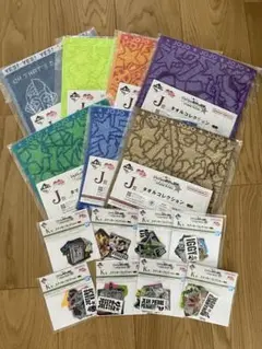 一番くじ ジョジョの奇妙な冒険 J賞 タオル K賞 ステッカー セット